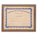 Slide-In Plaque - Cherry Finish - Holds 8-1/2" x 11" Certificate